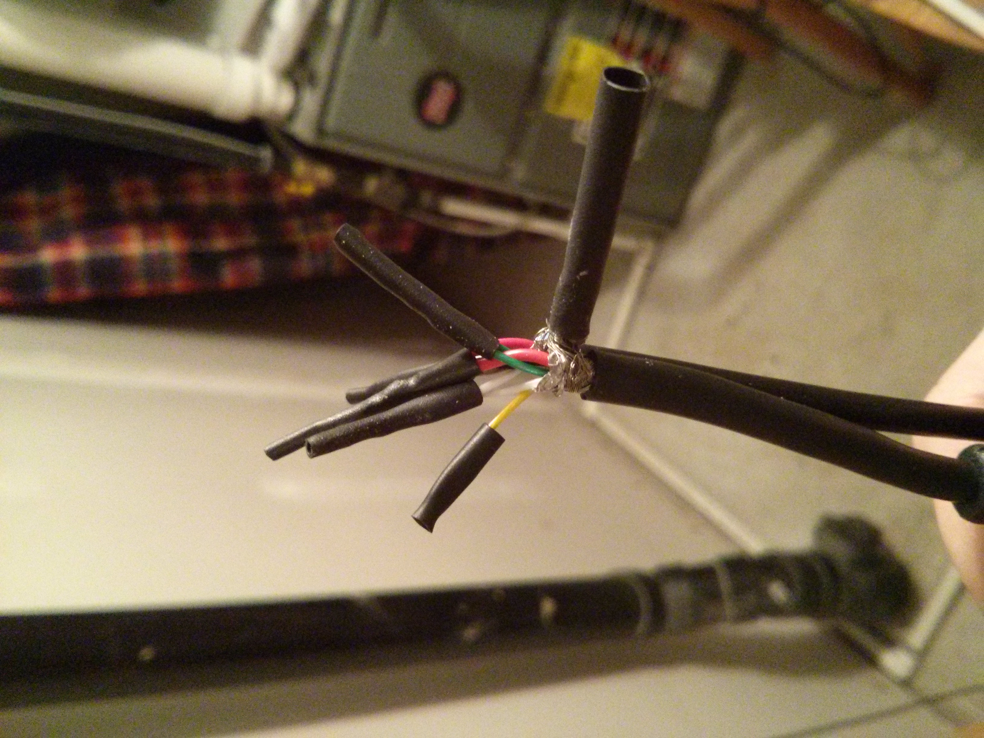 soldered xbox controller wires usb
