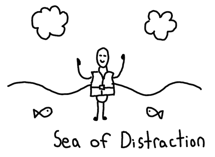 the sea of distractions